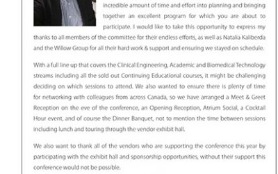 Message from CMBEC39 Organizing Committee Chair, Kelly Kobe